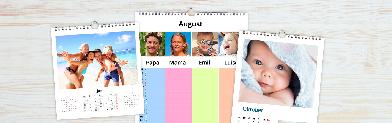 Entdecken Sie unsere Kalendervarianten